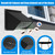 Microwave Vent Range Hood Wall Cap, 3-1/4" x 10" Rectangular Exhaust Vent Cover with Damper & Screen, Replacement for Broan & Most Over-the-Range Microwaves, Kitchen & Bathroom Ventilation, Black