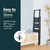 WOA WOA 4 Step Ladder, 300lbs Load, 36'' Top Step, Black