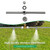 10 Nozzles Metal Sprayer Boom Wand with 3/8 Inch Brass Barb, Spray Wand, Up To 55.1 Inches Long, Suitable For Watering Large Areas In Gardens, Farms