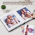 Pssoss 8x10 Photo Album with Writing Space, Linen Cover, 30 Photos, Black