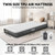 HiiPeak 8.6inch Twin Air Mattress with Built-in Pump Inflates in 2 Minutes