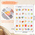 Faccito 1 Pcs Clear Pocket Hanging Portable Sticker Display for 4" Big Sticker Wall-mounted Card Organizer for Scrapbooking Supplies, Vendors, Collectors, Display Stands for Vendor Events