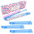 Premium Mahjong Racks with Pushers,4-Pack Non-Slip Acrylic Racks,Blue