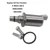 nanshaolin 8-98043-686-0 Fuel Pressure Regulator 98043686 Suction Control valve SCV Overhaul kit fits Isuzu NPR NQR NRR 2004-2006 4HK1 5.2L Common Rail Engine (8-98043-686-0, SCV valve kit)
