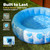 SLOOSH Inflatable Swimming Pool,5.5ft x 20 Inch Full-Sized Blow Up Durable Thickened Luxury Above Ground Family Pool with Comfortable Backrest for Summer Water Party Backyard Garden Lawn,Blue
