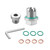 HZEL M18.1-1.5 x 15mm Oversize Piggyback Oil Drain Plug, Stainless Steel Oil Pan Thread Repair Kit with O-Ring & Hexagonal Wrench, Self Tapping Nut Bolt Automotive Accessories, Universal Fit