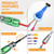 ANGELSWORD Wire Stripper & Wire Twister Tool for Drill, Wire Stripping Tool & Wire Twisting Connector Set 6/8/10/12/14 AWG, 5 PCS Professional Electrician Tools Set