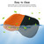 NEW-Vi Anti-Slip Kayak Seat Cushion - Waterproof Thicken Gel Boat Kayak Canoe Rowing Stadium Pad for Sit in Kayak Chair Kayak Accessories Equipment Gear for Fishing Kayak,Blue+Orange