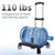 Backpack Trolley with 5 Swivel Wheels, Large Base Folding Luggage Cart