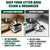 XIAOXINGYUN Stainless Steel Cat Litter Scoop, Metal Cat Litter Scooper with Holder, Heavy-Duty Cat Scooper with Coarse and Fine Grids for Quick Screening and Easy Cleaning