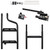 KEWISAUTO 42" Foldable Pickup Truck Tailgate Ladder with Grab Handle