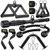 Toosci Cable Machine Attachment Set 7-Piece LAT Pulldown Tricep Rope