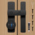 180 Degree Barn Door Locks and Gate Latches, 3-Digit Password Keyless Door Lock Flip Sliding/Bifold/Swinging French Door Lock Latch with Code for Garage Shed Window Cabinet Gate Barn, Black 1Pcs