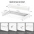 SZJoyBet Laundry Drying Rack, Collapsible Wall Mounted Clothes Drying Rack - Drying Rack Clothing Foldable,Space Saving, 32" Wide, 13.2 Linear Ft, 5 Aluminum Rods, 60 lb Capacity (White, 32")