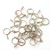 Leadigol 100PCS 6mm,8mm,10mm,12mm,14mm Tubing Spring Clips Clamps Hose Clamp Metal Fastener for Motorcycle Scooter All Kinds of Pipes