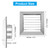 PATIKIL 4 Inch Dryer Vent Cover, Stainless Steel Exterior Wall Outlet Vent Grille, Louvered with Moving Flap, for HVAC Kitchen Bathroom Ventilation