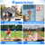 HopeRock 2 in 1 Kids Basketball Hoop and T Ball Set, Adjustable Basket Ball Stand,Hanging Tee Baseball for Toddlers Boys Girls Ages 2 3 4 5 6 7 8 Years Old, Outdoor Toys Gifts HopeRock 2 in 1 Kids Basketball Hoop and T Ball Set, Adjustable Basket Ball Stand,Hanging Tee Baseball for Toddlers Boys Girls Ages 2 3 4 5 6 7 8 Years Old, Outdoor Toys Gifts