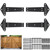 Heavy Duty Gate Hinges 13" 1100Lbs Capacity Solid Carbon Steel