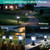 Jalarox Solar Post Lamp Lights, Metal and Glass Built Dusk to Dawn Solar Post Lights with Pier Mount Base, 6000K Outside Lights Outdoor Waterproof for Garden Yard Pole Pillar(Cool White)