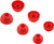ALXCD Eartips Compatible with Beats Solo Buds, S/M/L 3 Sizes 6 Pairs Soft Silicon Earbuds Tips Replacement Ear Tips, Compatible with Beats Solo Buds 6 Pairs Transparent Red