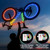 Woanger 3 Pcs LED Bike Lights for Night Riding Bicycle Frame and Wheel Color Lights Battery Powered Bike Accessories Gifts for Adults Riding at Night(Color Changing)