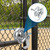 2 Pack 5" Heavy Duty Sliding Gate Rollers - Galvanized Steel Pipe Track Wheel Replacement, Compatible with 1-5/8" O.D. Pipe Track & Chain Link Driveway Gates, Includes Mounting Brackets