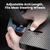 2-in-1 Car Steering Wheel Desk Tray & Slim Seat Gap Filler Organizer, Foldable Car Table for Eating Working, Carbon Fiber Car Laptop Tray & Seat Organizer for Car SUV Truck