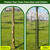 chicarry 48" Metal Tree Trunk Protector, 8 Pack Mesh Tree Guards Tree Protectors with Zip Ties, Stakes, ExpandableTree Trunk Protector Guard, Tree Protectors from Deer, Mower, Animals(48",8 Pack)