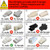 2-Pack 120V AC 68mm Kitchen Range Hood Cabinet Light 2W (Warm White 3000K)