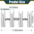 Marinebaby Aluminum Fishing Boat Rod Holder, 3/4 Link Tube Rod Rack, Marine Grade Aluminum Rod Mount for Boats & Yachts, Silver (Silver 4 Tube)