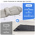 Full Body Bath Pillow for Bathtub, Thick 5D Air Mesh Luxury Spa Tub Cushion with Adjustable Lumbar Support, Extra Long Bathtub Pillow for Head and Neck Back, 192 Non-Slip Suction Cups, Gray, 56" x 19"