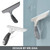MR.SIGA Silicone Squeegee for Shower Doors, 25 cm/10 inch, White & Gray