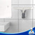 MR.SIGA Silicone Squeegee for Shower Doors, 25 cm/10 inch, White & Gray