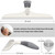 MR.SIGA Silicone Squeegee for Shower Doors, 25 cm/10 inch, White & Gray
