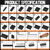 Dupont Crimping Tool Kit, 2870 PCS 2.54mm Connector Assortment, SN-58B Ratcheting Wire Crimper AWG 24–16 (0.25–1.5mm²), 1–10 Pin & 2×2–2×9 Housings, 40-Pin Headers, Jumper Caps & Ribbon Cable