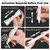 SFAIH Acrylic White Paint Pens - 8 Pack 2-3MM Medium Tip & 0.7MM Extra Fine Paint Marker for Rock Painting, Wood, Metal, Fabric, Plastic, Canvas, Glass, Ceramic, Diy Crafts, White Out Pen