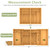 Suli Extra Large Silverware Drawer Organizer,Expandable 22in to 37in,Bamboo