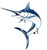 Dopetattoo 6 Sheets Temporary Tattoos for Women Adults Marlin Swordfish Jumping Fish Sailfish Temporary Fake Tattoo Men Woman Neck Arm