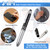 Zonon 15 Pieces 3 in 1 Multi-Function Touch Pen with LED Flashlight and Stylus Tip Multi-Function Ballpoint Pen, 1.0 mm Black Ink Ballpoint for Touch Screens Back to School Gifts(Delicate Colors)