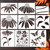 Large Flower Stencils for Painting Cone Flower Stencils for Walls