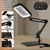 10X 30X Extra Large Magnifying Glass with Light and Stand 7-inch
