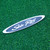 Pair Set 13" Sea Ray Searay Oval Searay Hull Side Logo Emblem Nameplate Sticker 13x 2-3/4 (Silver Black)