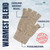Whitepeak Genuine Merino Wool and Possumdown Fingerless Gloves for Men and Women | UNISEX (Natural Large)