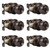 Probrico Keyed Alike Door Knob Locks, Exterior Door Handles, Front Entry Door Knobs, Bedroom Door Locks, Oil Rubbed Bronze, 6 Pack