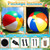 Shappy 8 FT Giant Inflatable Beach Ball Decoration Jumbo Blow Up Rainbow Beach Balls with Built-in LEDs for Pool Beaches Yard Lawn Garden Decor