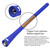 ONE250 7" inch Flexible Copper Core Antenna, Compatible with Jeep Wrangler JK JKU JL JLU Rubicon Sahara Gladiator (JL) [JT] Renegade Cherokee - Designed for Optimized FM/AM Reception (Blue)