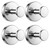 BKV Suction Cup Hooks for Glass Window,Removable Shower Hooks for Inside Shower,Metal Towel Hooks for Bathrooms,4 Pack(Mirror)