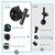EJYTRVT Car Flag Pole, Car Flag Holder with Adjustable Angle Suction Cup Mount, Universal Flag Pole for Car, Trucks, SUV, RV, Camper, Trailer, Vehicle – Easy Installation (1 Pack)