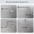 BRIGHT SHOWERS Shower Arm Extender for Rain and Handheld Shower Head, 4 Inch Shower Head Extension Arm, Shower Pipe Extension for Extending or Lowering Showerhead, Brushed Nickel