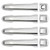 Osompar 4pcs Silver Exterior Door Handle for Lexus GX460 Toyota 4Runner 2010-2021 Front Rear Driver Passenger Side Replaces 69250-60060 69250-60070 69250-60050 69210-60170